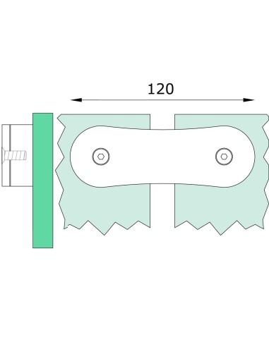 Glass-to-Glass Hardware - G403 - technical specifications