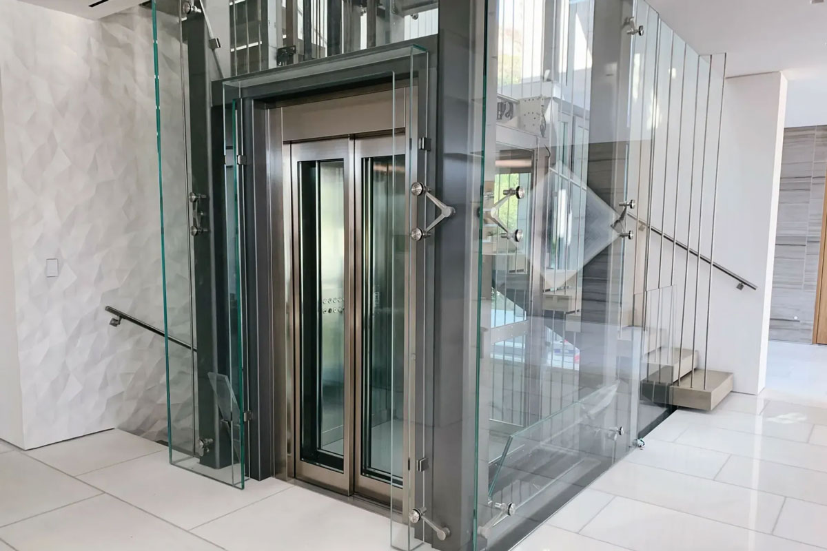 2. Spider Glass System for Elevator Enclosures